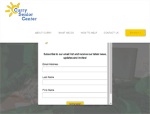 Tablet Screenshot of curryseniorcenter.org